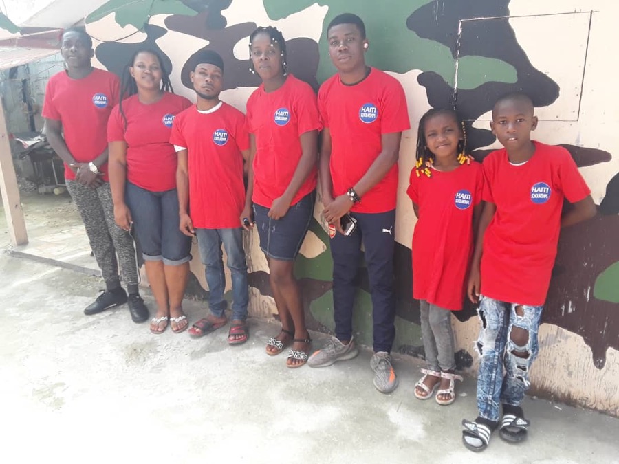 Scholarship students in Léogâne, Haiti